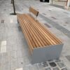 Parkbank Dresda 13 Parkbank model Dresda met een lengte van L2300 x W675 x H450 mm Afgewerkt met Iroko hardhout